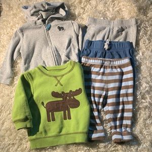 CARTERS LOT OF 5 PIECES SIZE 6 MONTHS